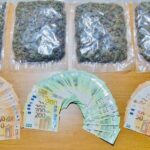 Operazione antidroga a Bagnara Calabra: Carabinieri sequestrano un chilo di marijuana e 37.000 euro in contanti, tre arresti